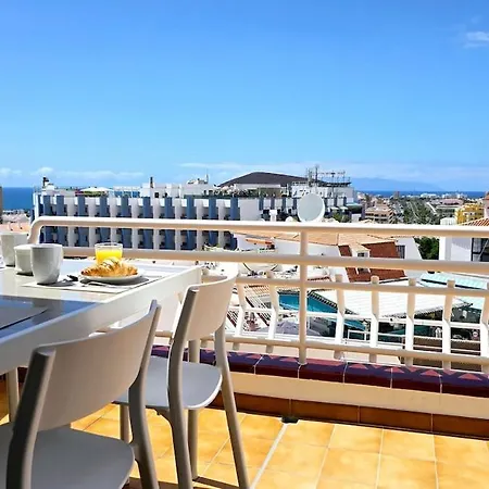 Amazing Ocean View With Heated Swimming Pool Apartamento Los Cristianos (Tenerife)